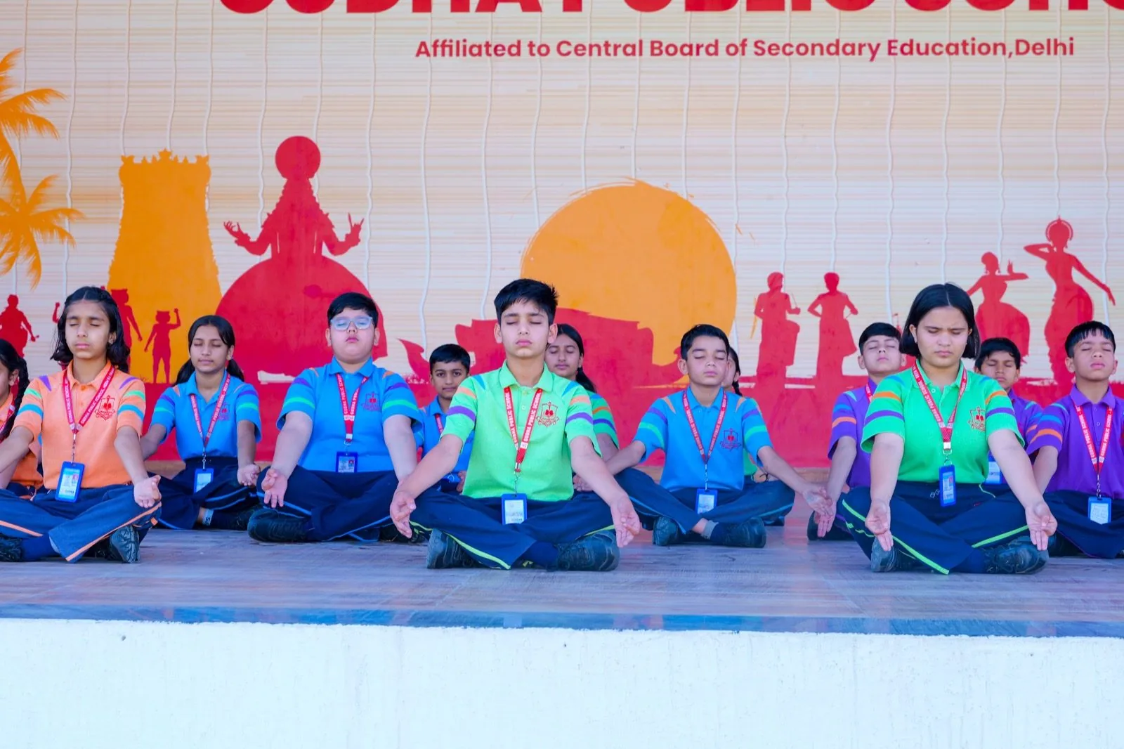 Students enjoying school facilities
