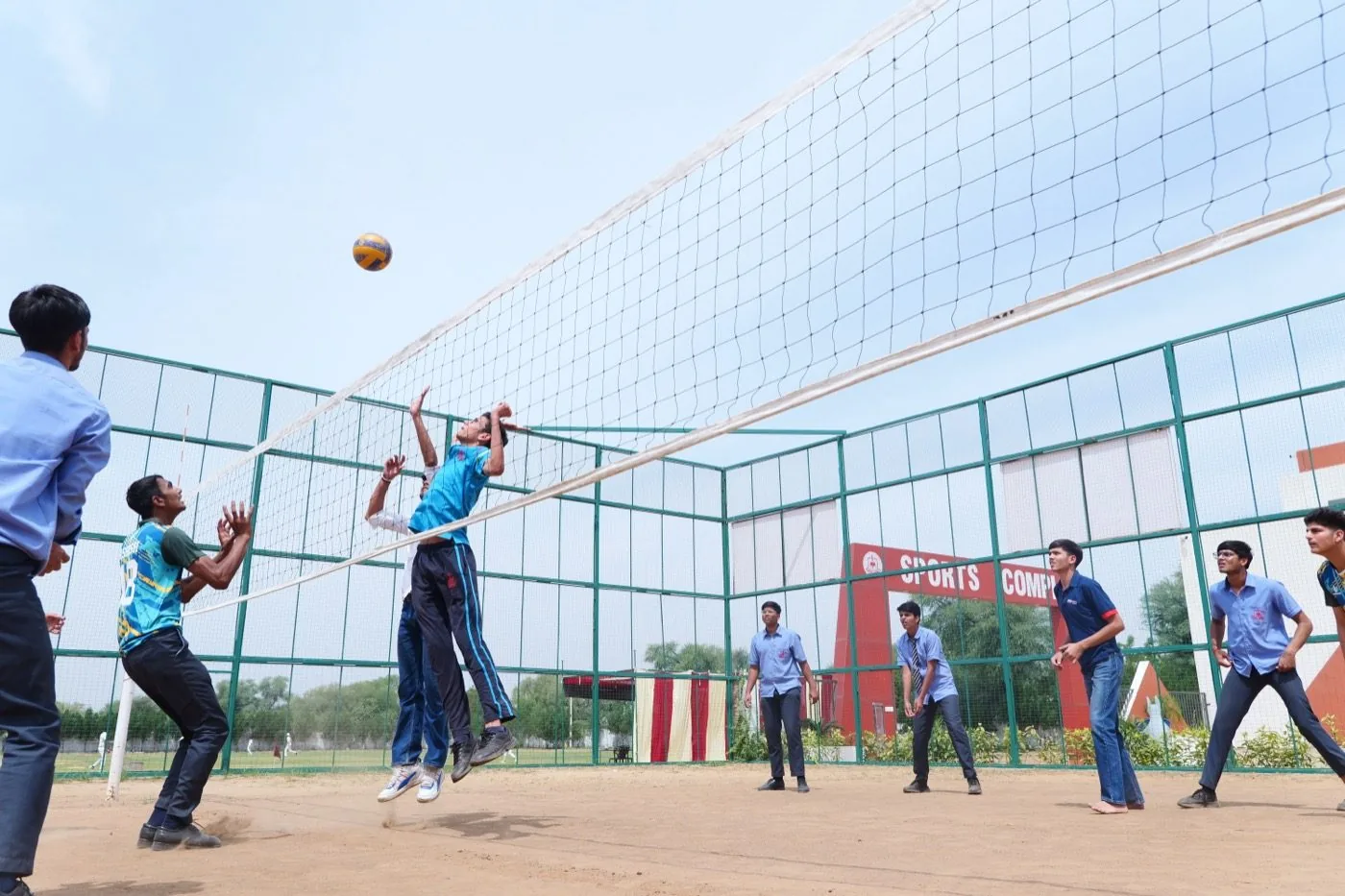 Outdoor Court Action and Net Rallies