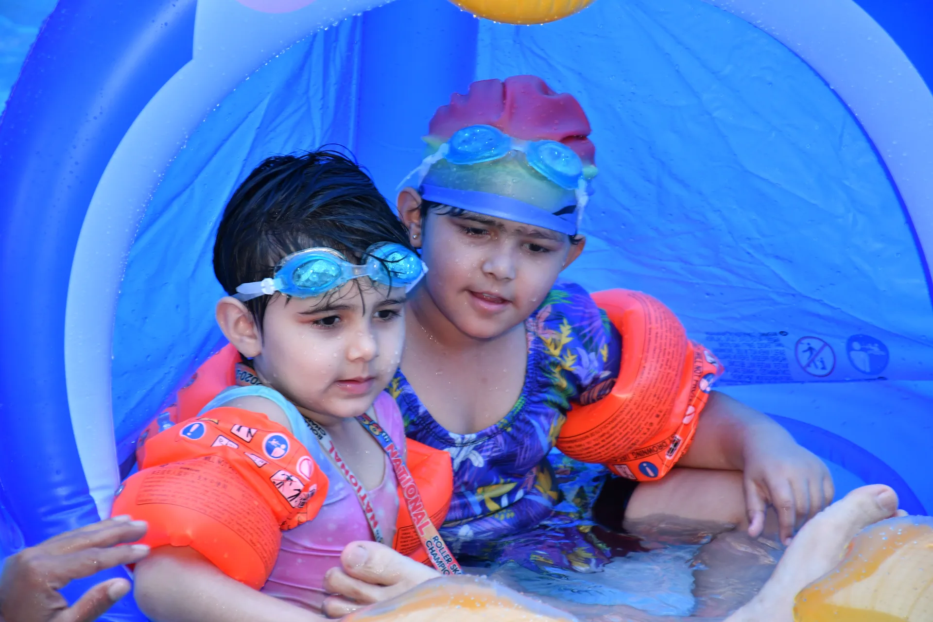 Water safety drills and aquatic technique training